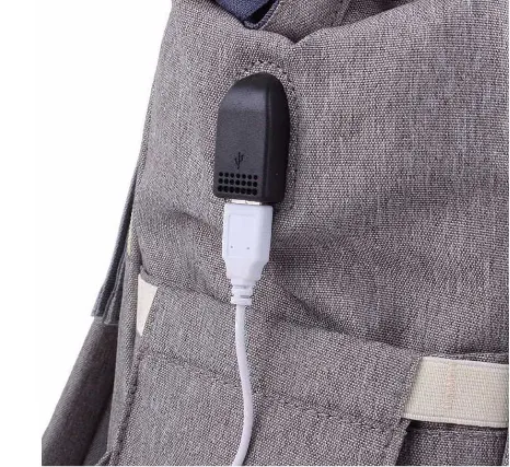 Сумка-рюкзак Maitedi Baby Mo с Usb и лямками для коляски бирюзовая